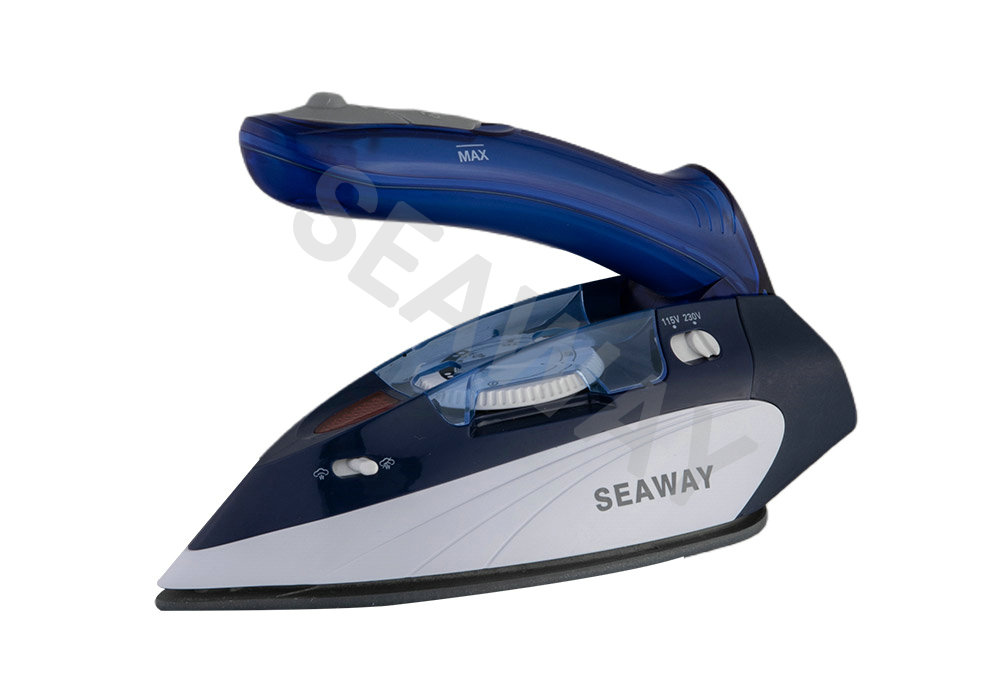 SW-602 900W-1100W 이중 전압 선택 곡선 핸들 여행용 다리미