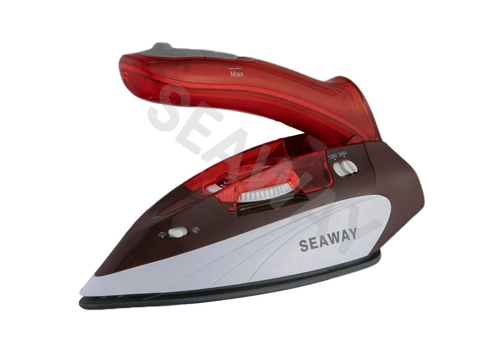 SW-602 900W-1100W 이중 전압 선택 곡선 핸들 여행용 다리미